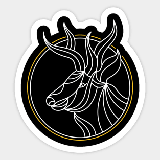 Deer Antlers Sticker